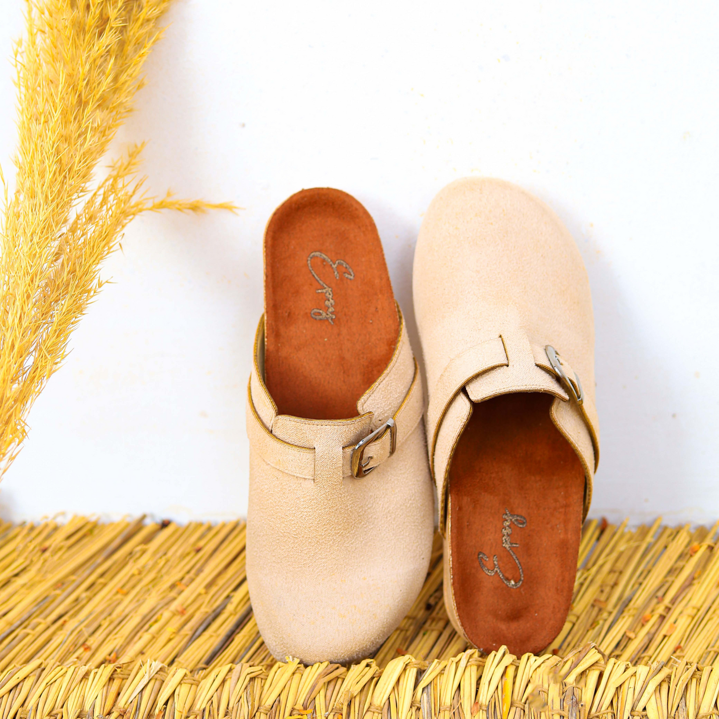 Suede Clogs