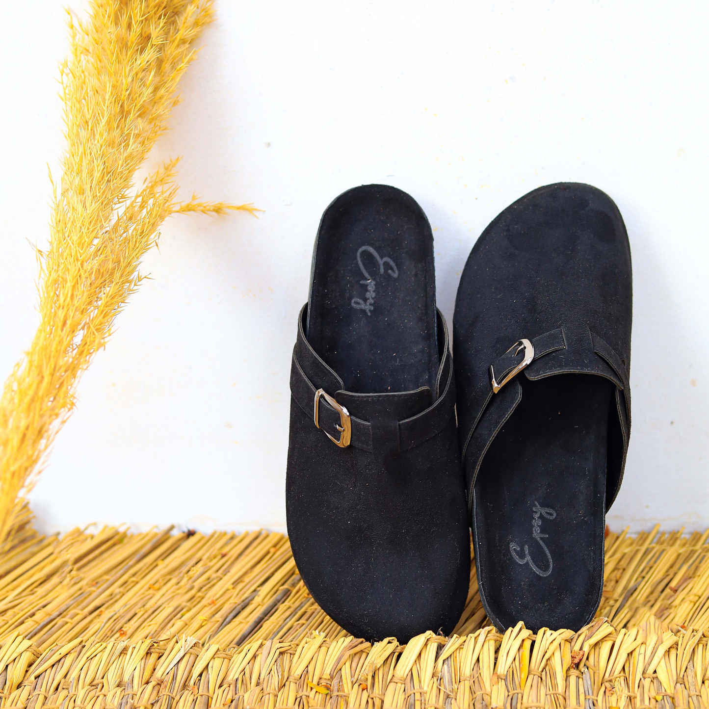 Suede Clogs