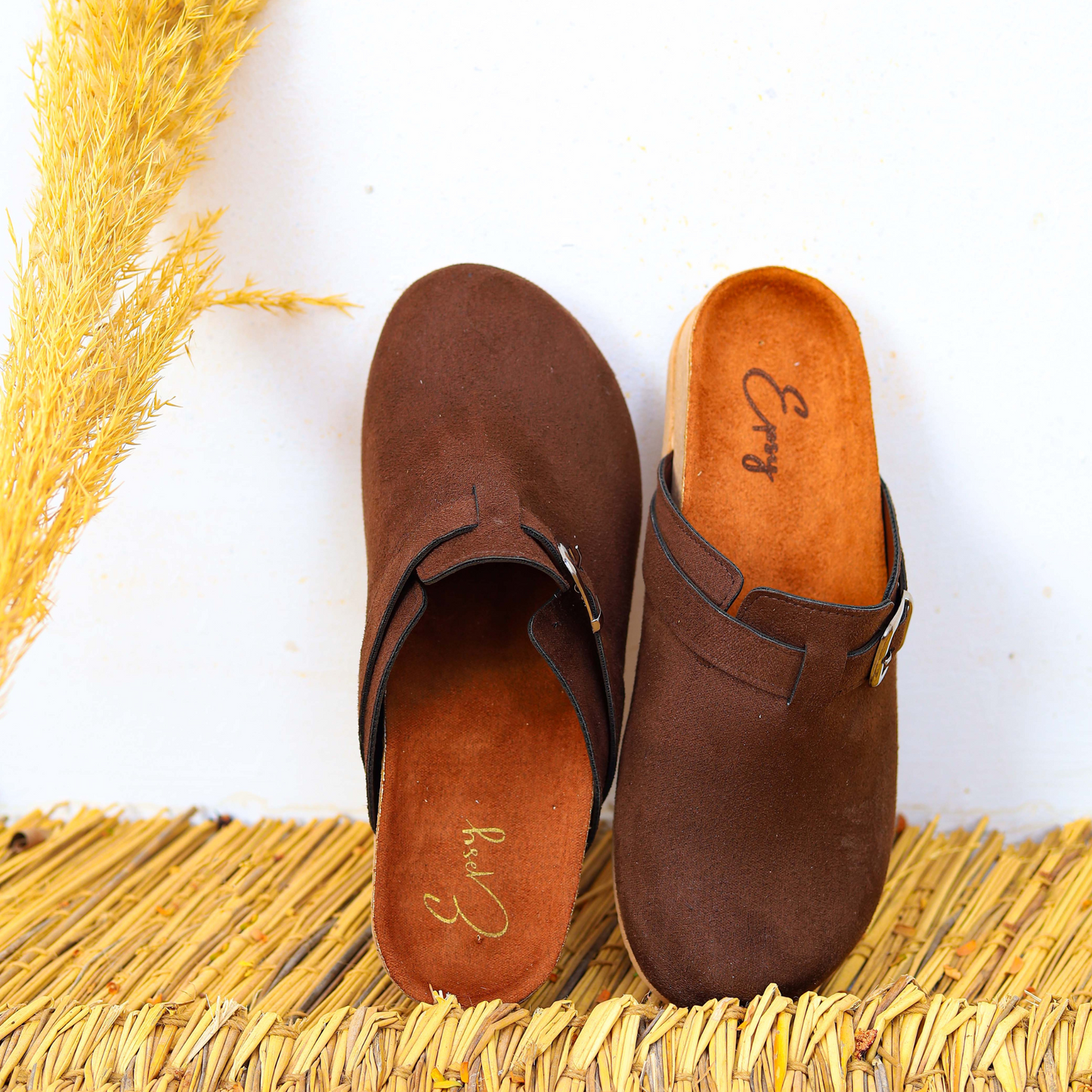 Suede Clogs