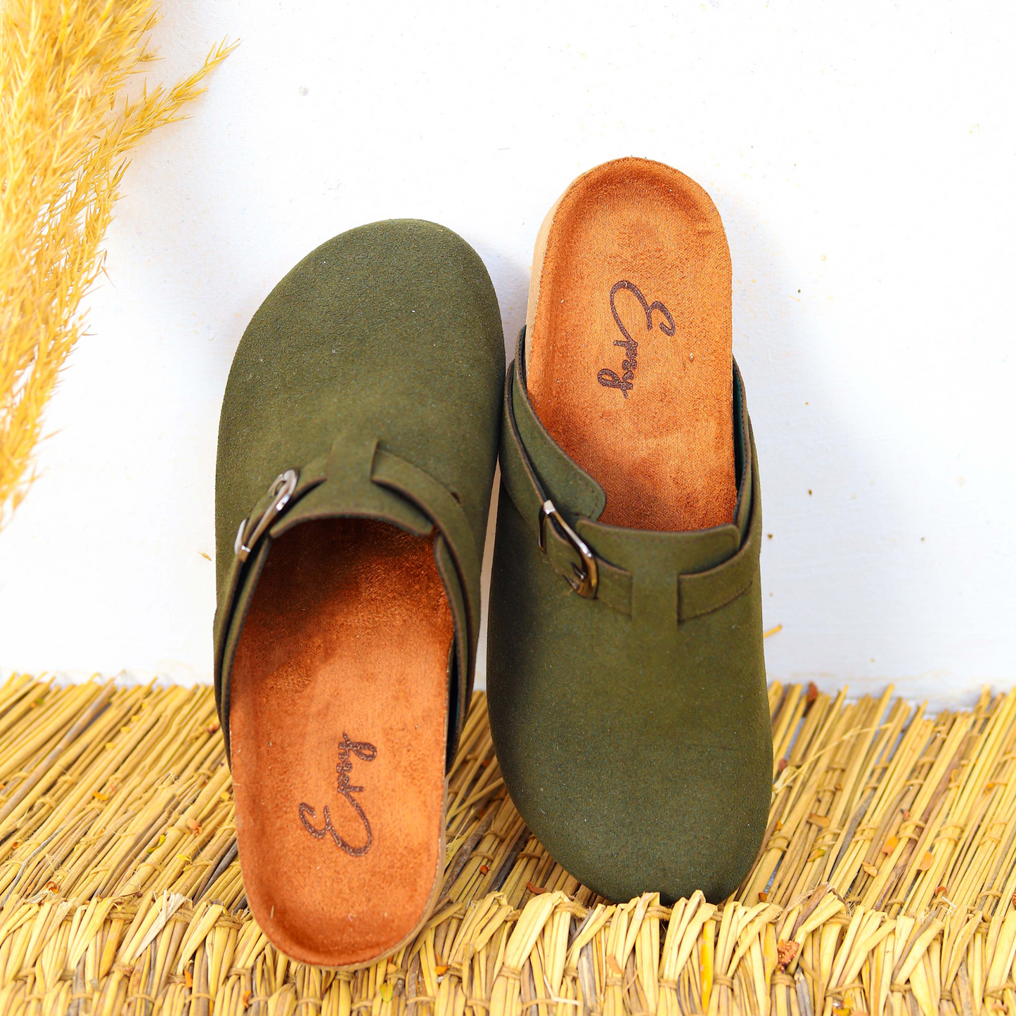 Suede Clogs